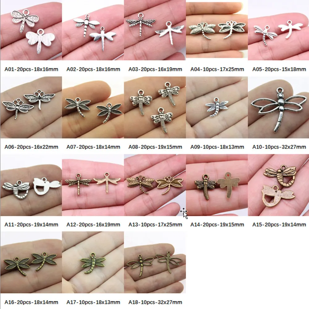

Dragonfly Charm Pendant Jewelry Findings Components Handmade