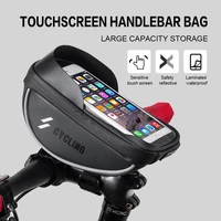 bicycle bag frame front tube cycling bags bicycle waterproof phone case holder 6 inches touchscreen bag %d1%81%d1%83%d0%bc%d0%ba%d0%b0 bike accessories