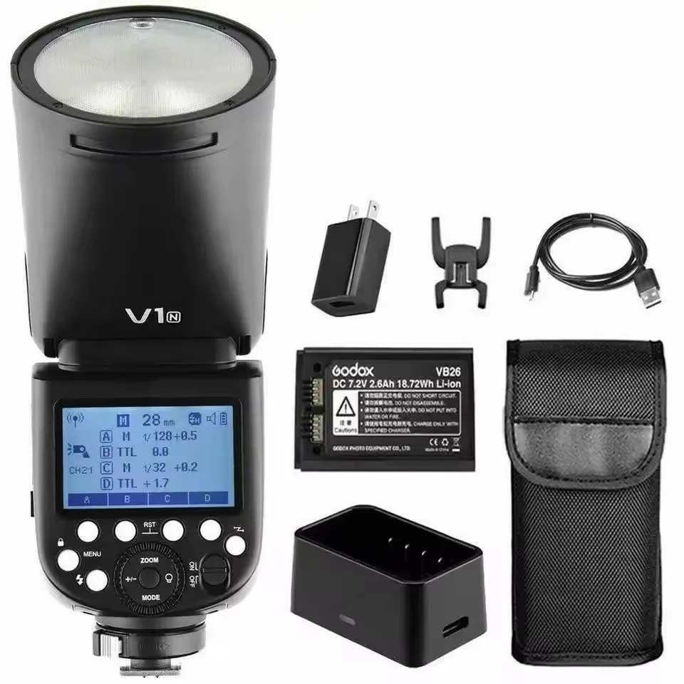 Вспышка для камеры Gooddox V1 S/N/C/O/F TTL HSS Speedlite светильник с литиевой батареей