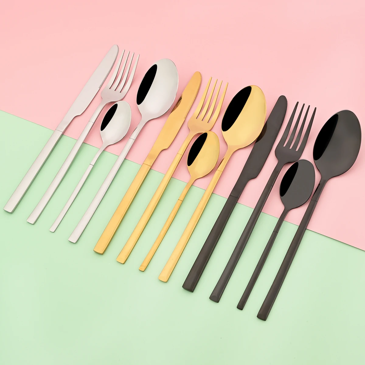 Knife Forks Coffee Spoon Cutlery Set Stainless Steel Flatwar