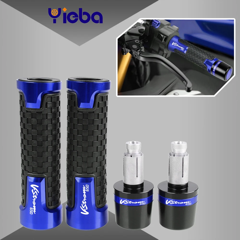 

For Suzuki VSTROM650 VSTROM 650 DL650 2011 2012 2013 2014 2015 2016 2017 Motorcycles 7/8" CNC Handlebar Hand Grips Rubber Grip