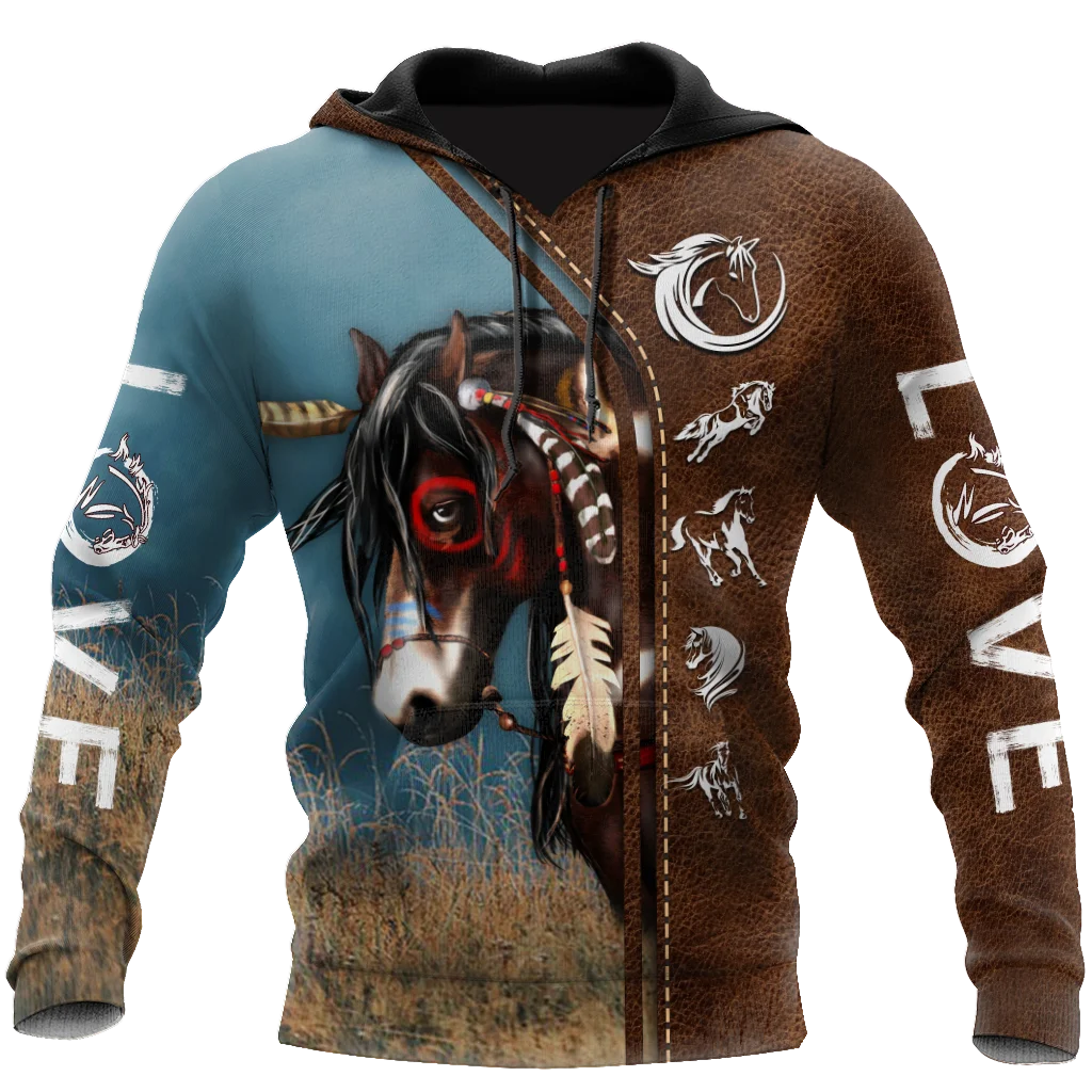 

Drop shipping Autumn Hoodies Beautiful Horse 3D Printed Mens Sweatshirt Unisex Streetwear Zipper Pullover Casual Jacket-66