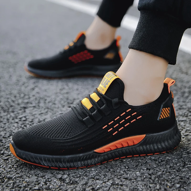 

Men Casual Shoes Light Trend Sneakers Breathable Mesh Man Comfort Fitness Walking Driving Shoes Lace Up Sports Male Basket Homme
