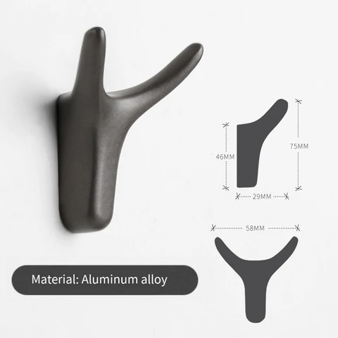 Металлические крючки для одежды в форме рога