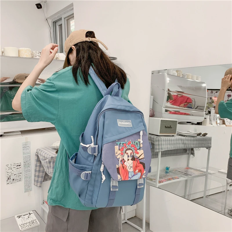 

New Limited Edition Chinese Women's Bag Opera Pattern Backpack Large Capacity Versatile Fashion Women's Student Bag