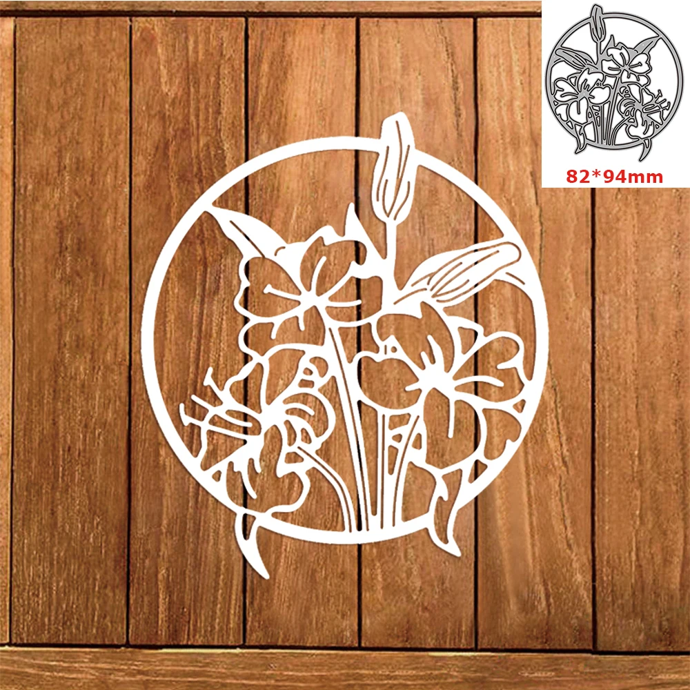 

Blossom Circle Metal Cutting Dies DIY Scrapbooking Crafting Knife Mould Blade Punch Decor Paper Cards 2022 New Dies