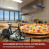 bicycle pizza cutter wheel peeler shredder cutter tools pizza new arrive slicer high quality kitchen pancake cutter