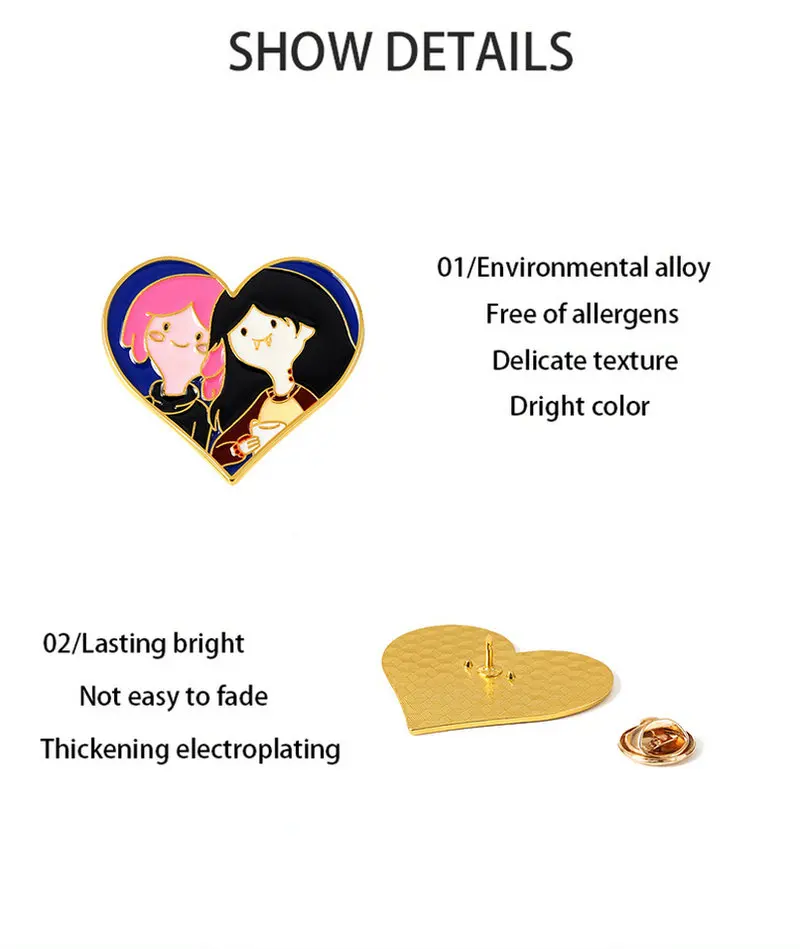 10 шт./лот эмалевые булавки принцессы Bubblegum персонализированные Мультяшные броши