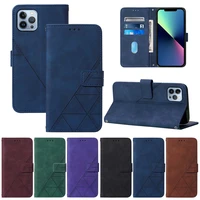 geometric leather flip wallet case for samsung galaxy a03 core a11 a12 a21s a22 a32 a23 a52 a52s a72 a33 a53 a73 card slot cover