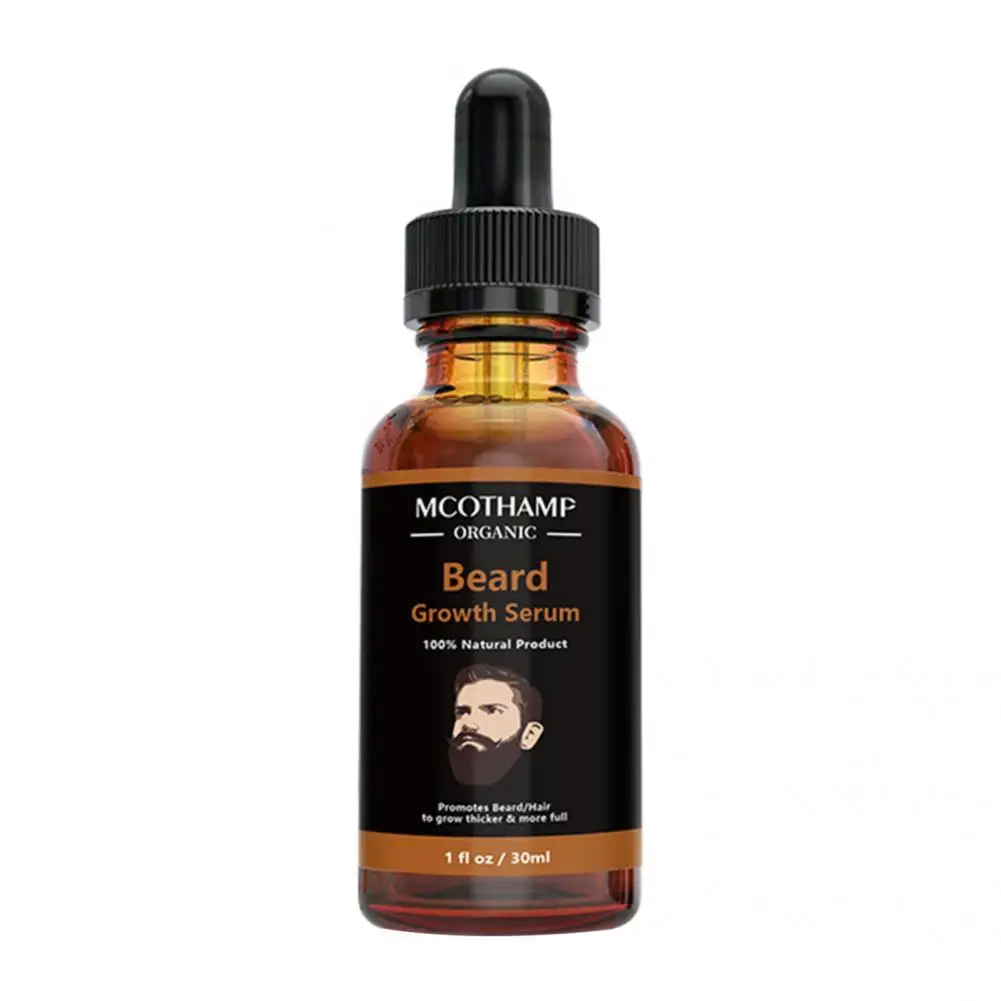 30ml Beard Growth Fluid Effective Beard Essential Enhancer Nutrient Oil Painless Rapid Absorption Beard Growth Oil