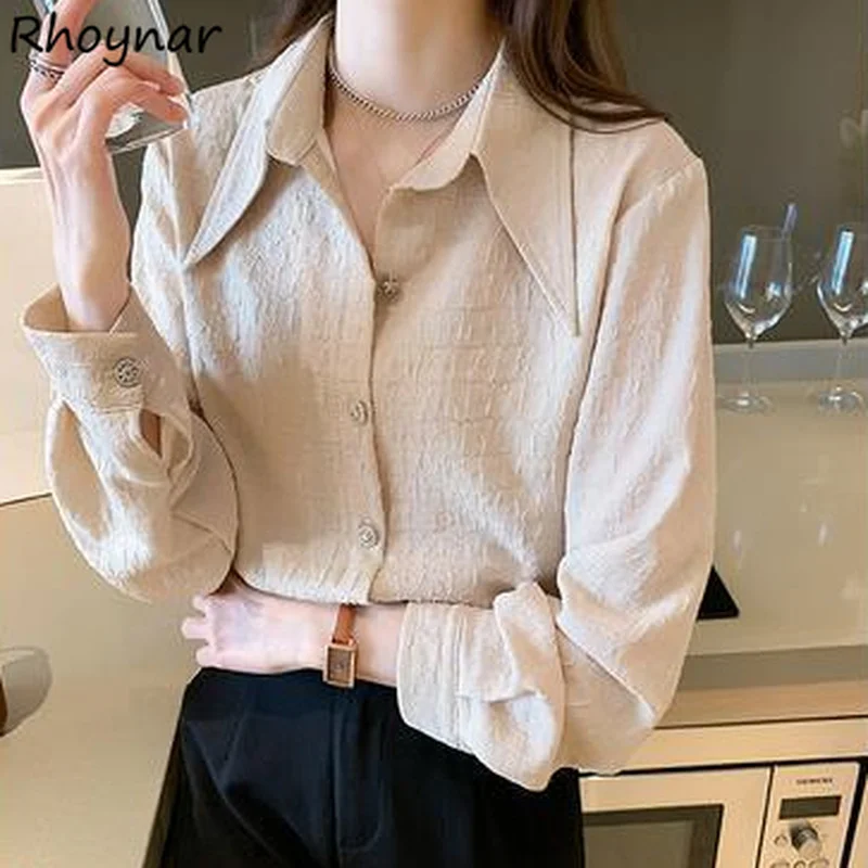 

Женские рубашки, Новое поступление, модные элегантные офисные дизайнерские топы, однотонные нежные женские популярные шифоновые Повседнев...