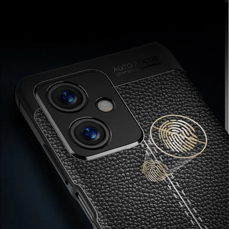 For Redmi Note 12 China Verison Case For Redmi Note 12 Cover Shockproof TPU Soft Leather Style Phone Funda Shell Bumper 