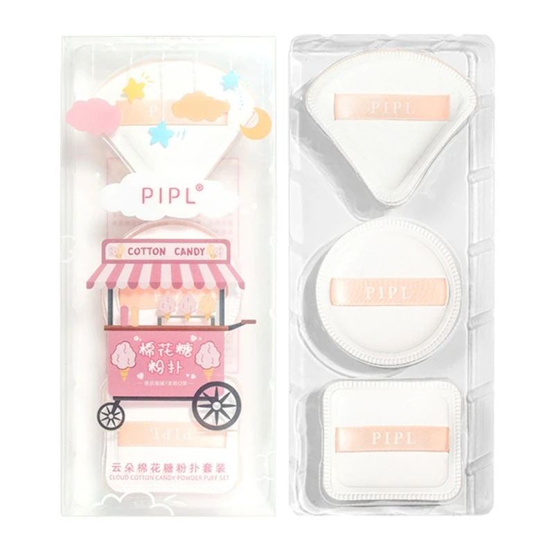 

Triangle-Powder Puff Makeup Puff Face Body Powder Puff Beauty Makeup Tools