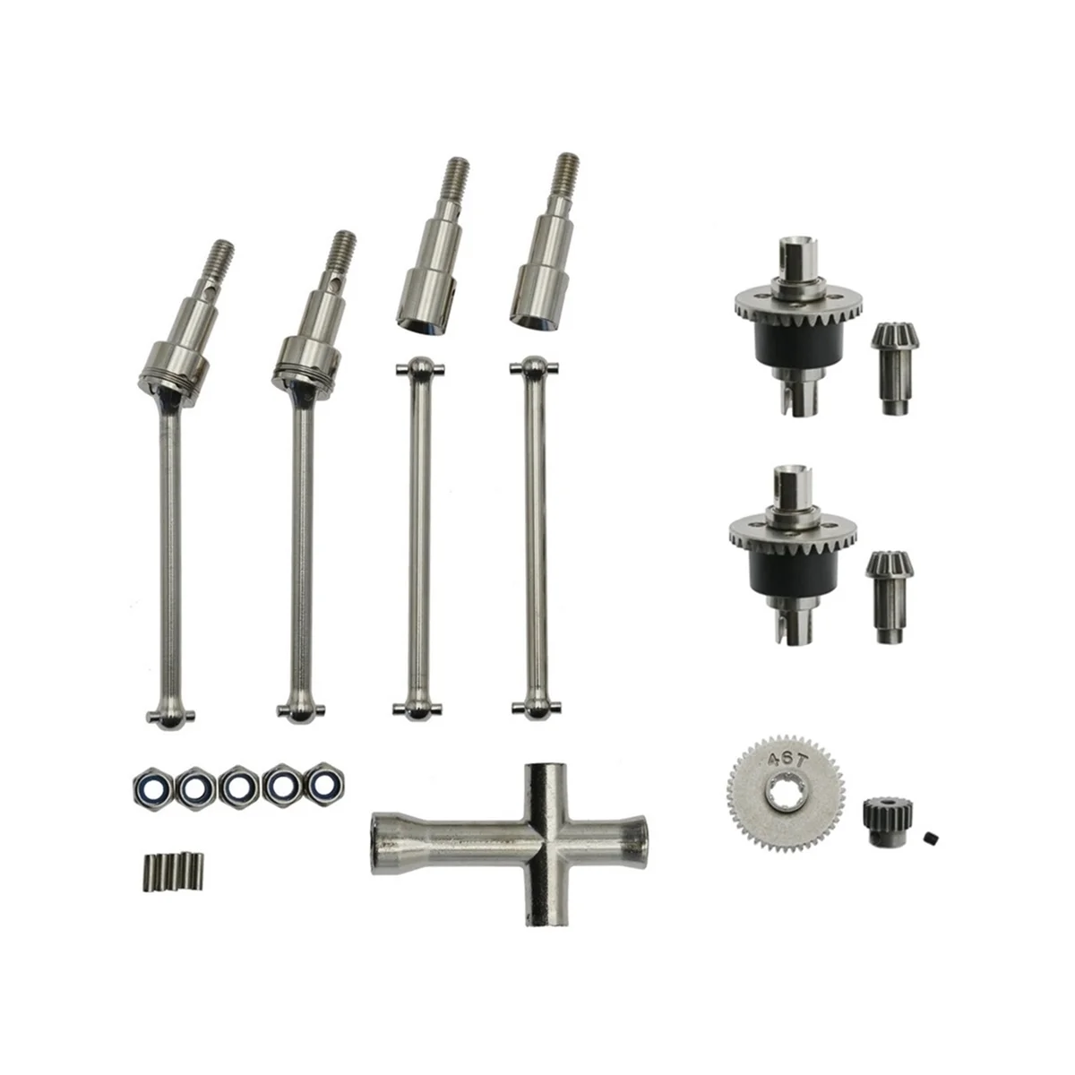 

Набор металлических дифференциалов и приводных валов для SCY 16101 16102 16103 Pro 1/16