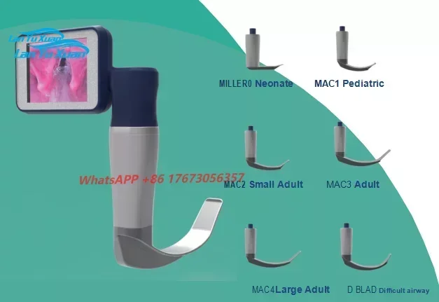 

Top Sale Reusable Medical Anesthesia Video Laryngoscope With 6 Sizes Blade MSLVL06