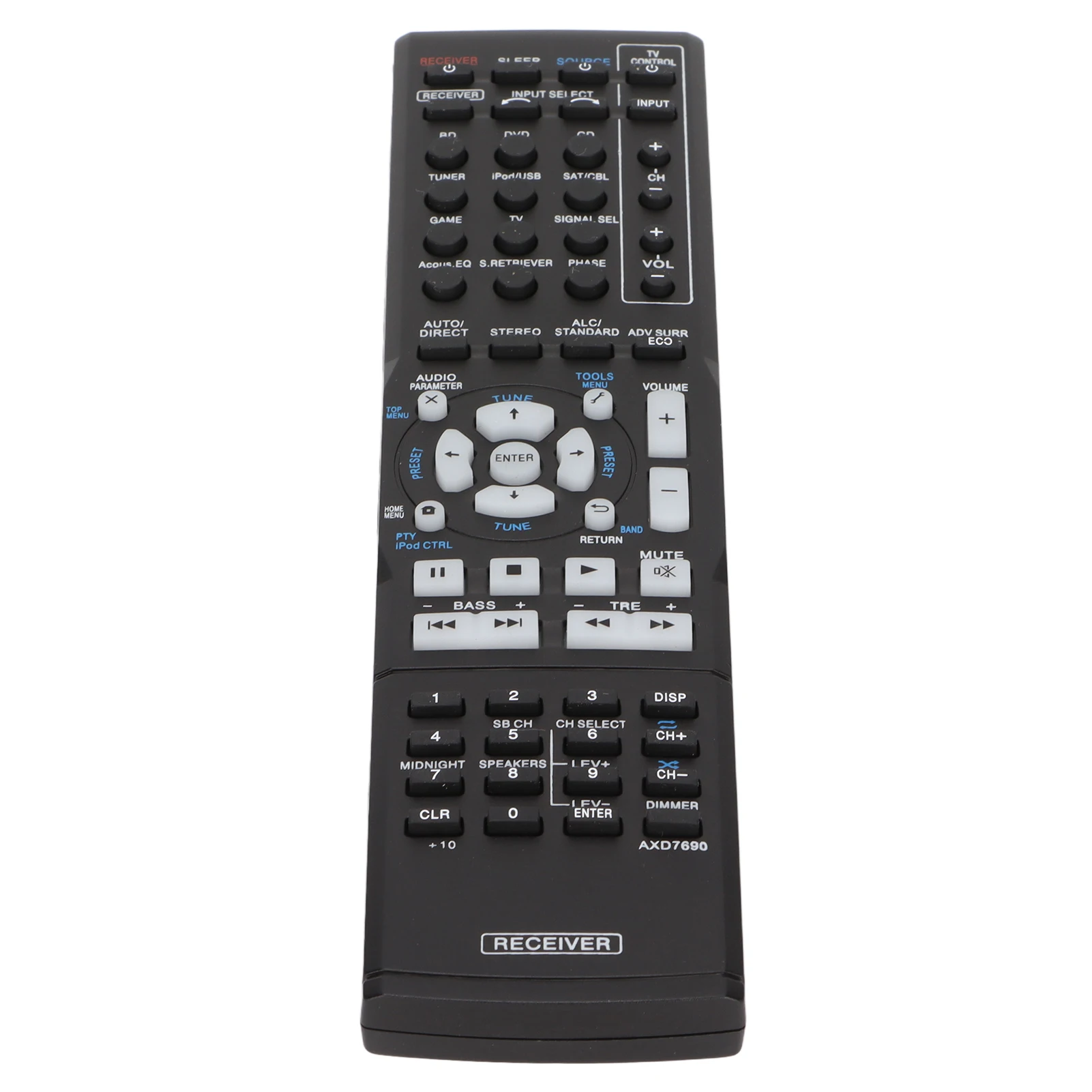 

Replacement Remote Control for Pioneer AXD7690 VSX323K VSX423 VSX‑322‑K VSX‑523‑K Receivers
