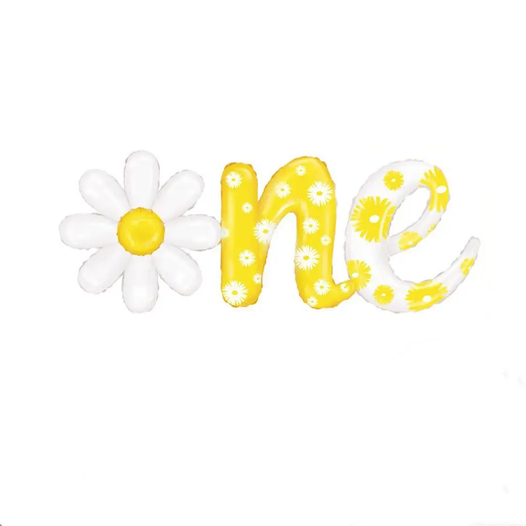 

White Daisy Flower one Foil Balloon Summer Sunflower Top Photo Props Birthday Party Wedding Decorations Baby Shower Kids Toy