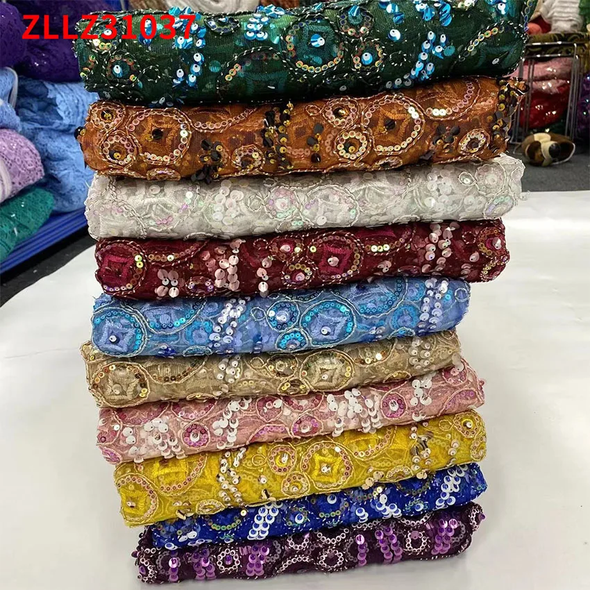 Африканская низкая цена Тюль Кружева Роскошная нигерийская костяная веревка +