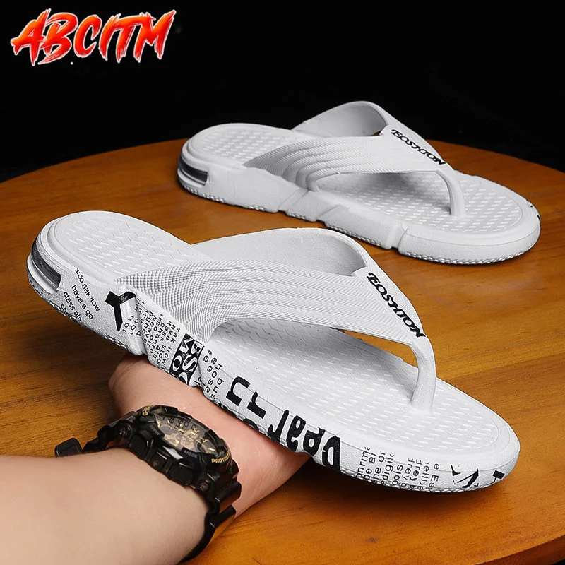

Light Soft Flip Flops Man High Quality Summer Slippers Room Gift Sandals for Men Outdoor Fashion Leisure Beach Designer Shoes T4