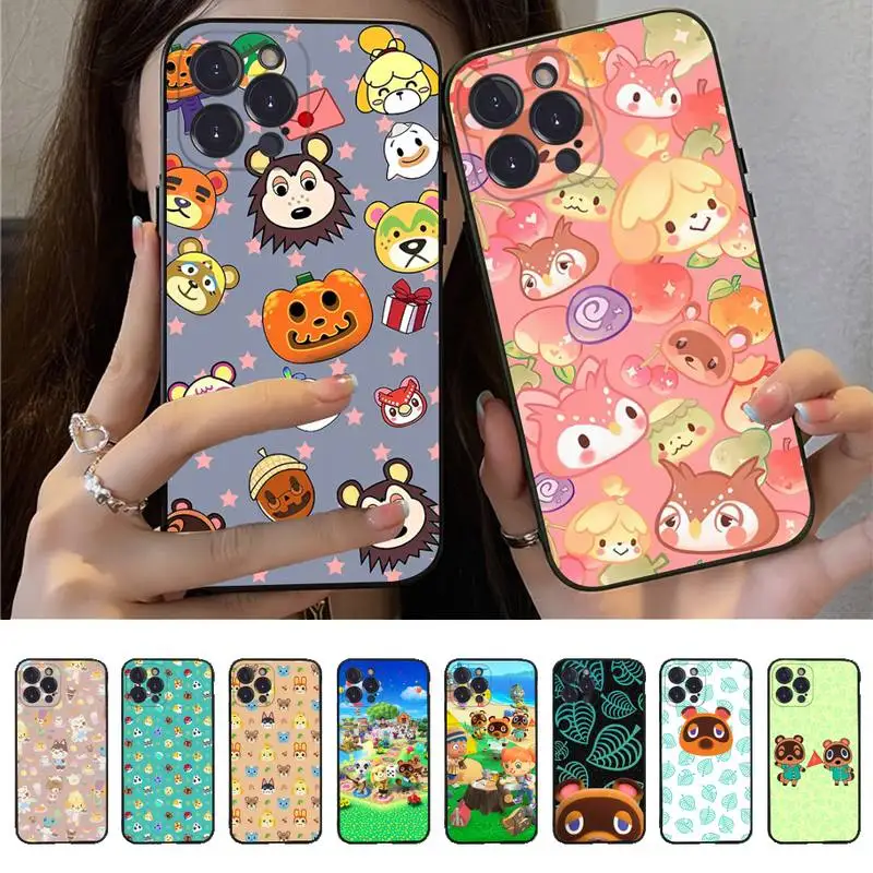 

Animal C-Crossing Phone Case for iPhone 11 12 13 mini pro XS MAX 8 7 6 6S Plus X 5S SE 2020 XR case