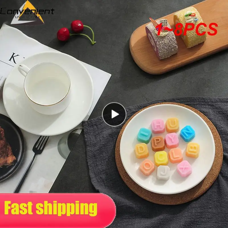 

1~8PCS Hole Alphabet Silicone Chocolate Mold Cake Baking Mold Handmade Diy Candy Soap Decorating Tool Soap Making Tray