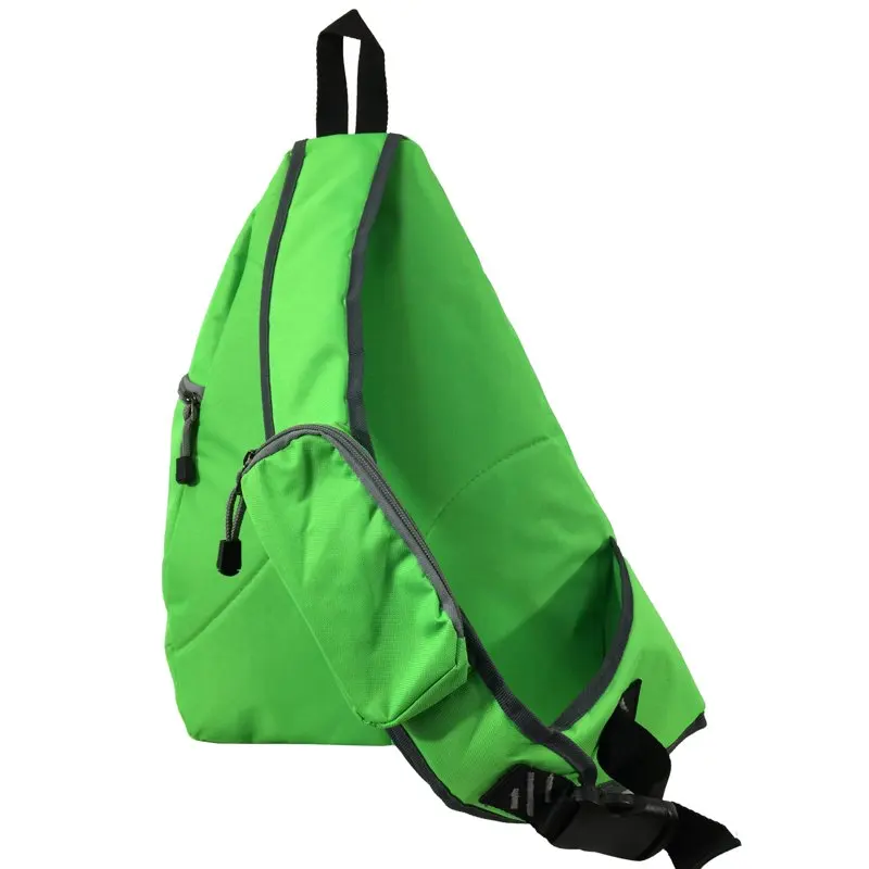 K-Cliffs 20 inch Uni-sex Reflective Sling Backpack Bright Green Student Bookbag Travel Daypack Safety