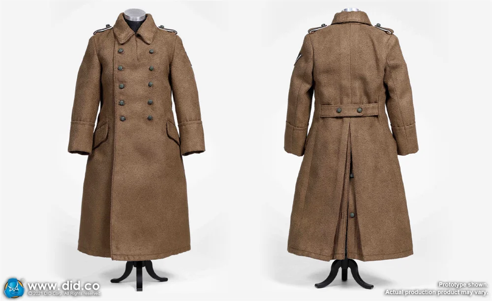 

1/6 DID D80152 WWII Series North African Army Infantry Long Coat Belt Model For 12inch Action Figures Collectable