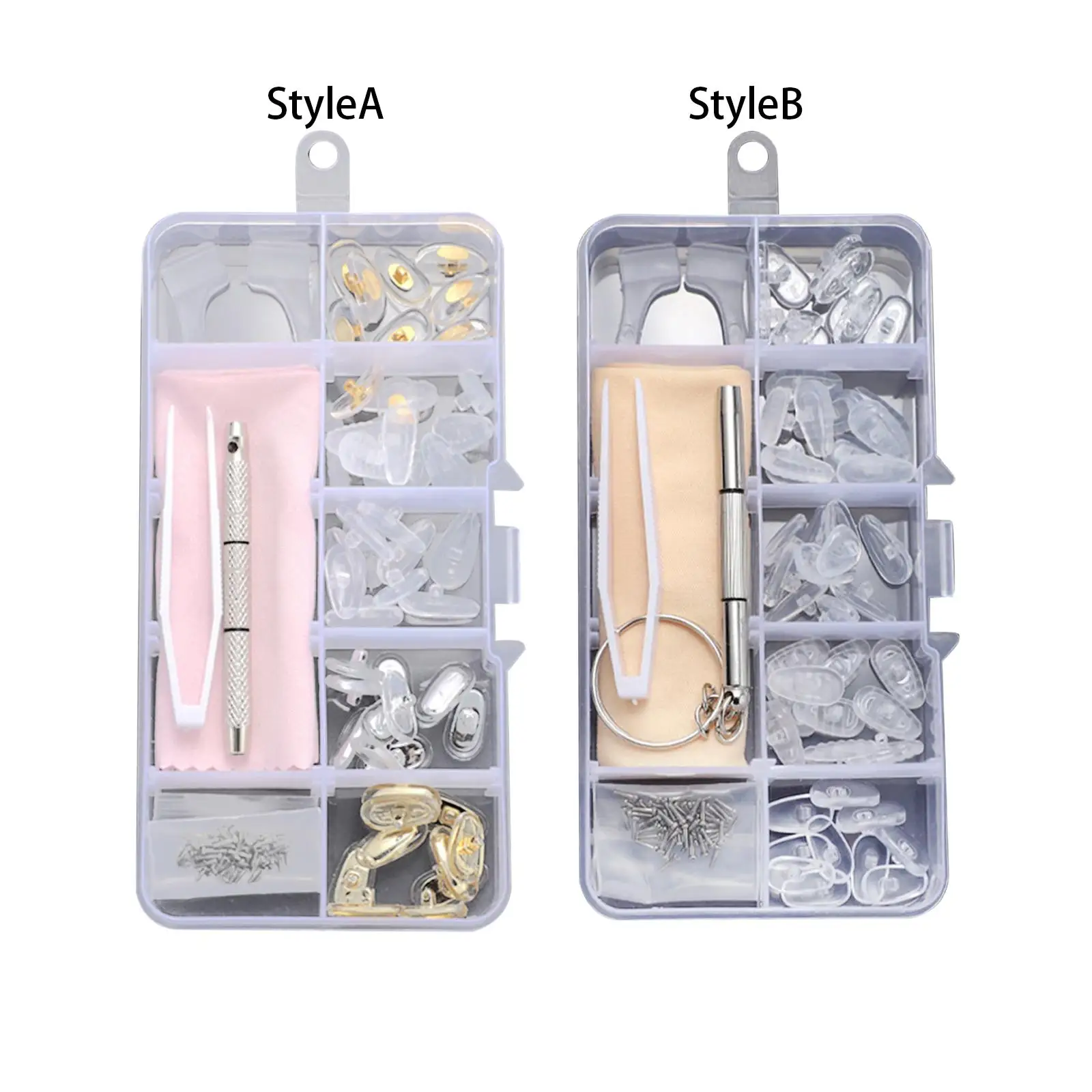 

Eyeglasses Nose Pads Eye Glass Repair Anti Slip Nose Pads with Clear Box