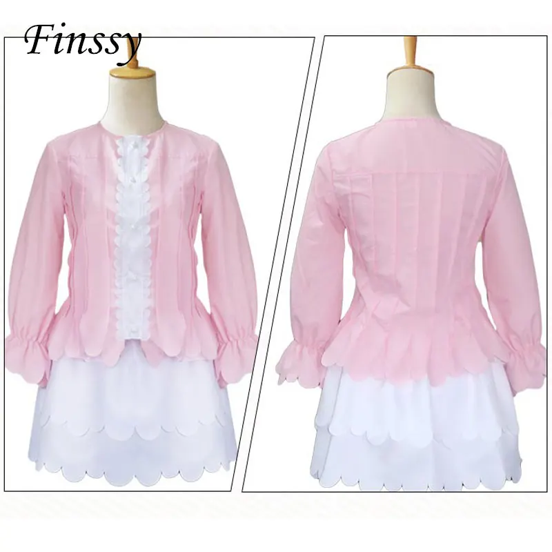 Костюм горничной Кобаяси из аниме Мисс Женский костюм для косплея милая розовая