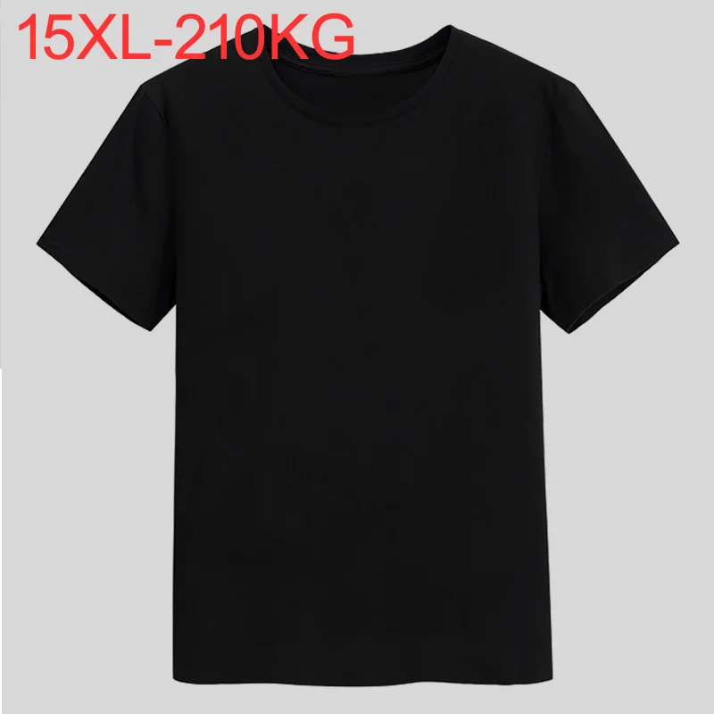 

quality High summer spring Men T-Shirt short Sleeve tees Cotton Large Size big 8XL 9XL 10XL 14XL 15XL loose tshirt tops 52 54 56