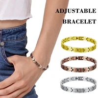 men bracelet lymph drainage magnetic bracelet adjustable energy bangle magnetic therapy bracelets for women men gift l8k1