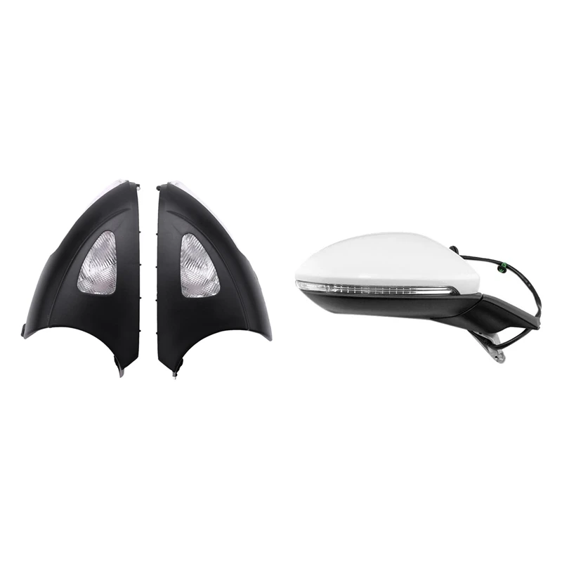

Car Left Right Rearview Side Mirror Turn Signal Led Repeater Light Lamp With Car Electric Folding Rearview Mirror