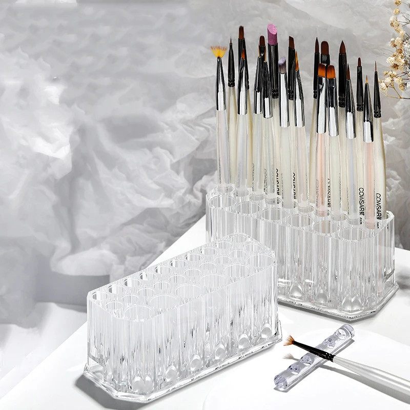 26-отверстий акриловые кисти для ногтей органайзер набор дизайна инструменты