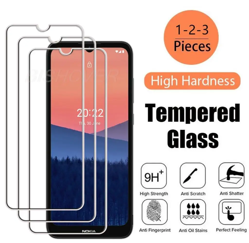 

Закаленное стекло для Nokia C21 TA-1356, TA-1352 6,52 дюйма 2022, Защитная пленка для экрана телефона
