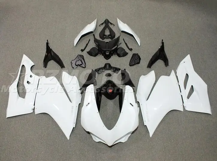 

New ABS Motorcycle Fairings For Ducati Panigale 1299 959 2015 2016 2017 2018 Injection Mold Bodywork Kit Custom Cover White