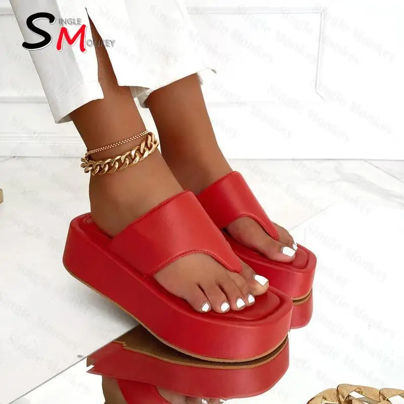 

Женские дизайнерские шлепанцы на танкетке, спортивные сандалии на плоской подошве, шлепанцы с ремешком на пятке, лето 2022