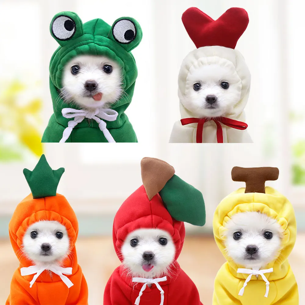 

Pet Dog Clothes Cute Fruit Dog Clothes for Small Dogs Hoodies Pet Clothing Puppy Cat Costume Coat Jacket for Dogs Cat Clothes