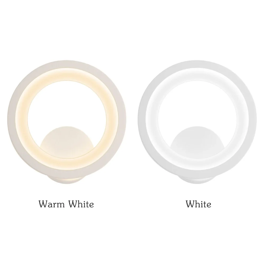 Круглые настенные светильники винтажные светодиодные лампы для прикроватного