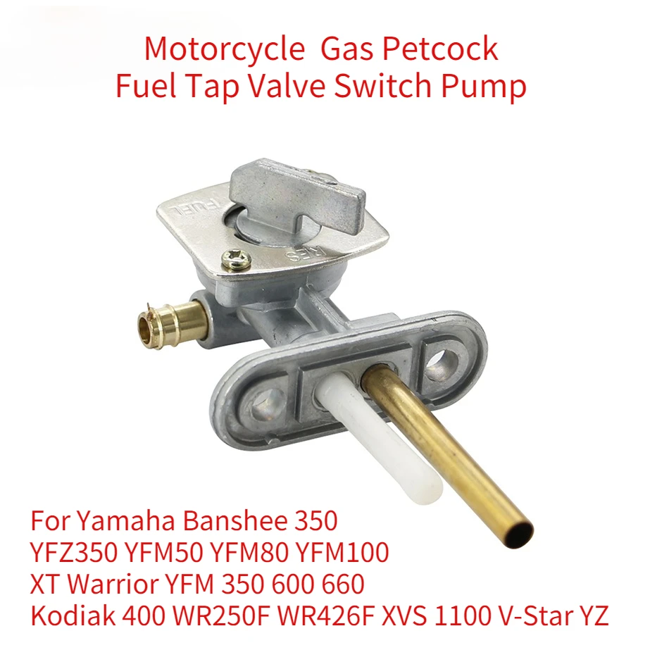 

Motorcycle Gas Petcock Fuel Tap Valve Switch Pump for Yamaha Banshee 350 YFZ350 YFM50 YFM80 YFM100