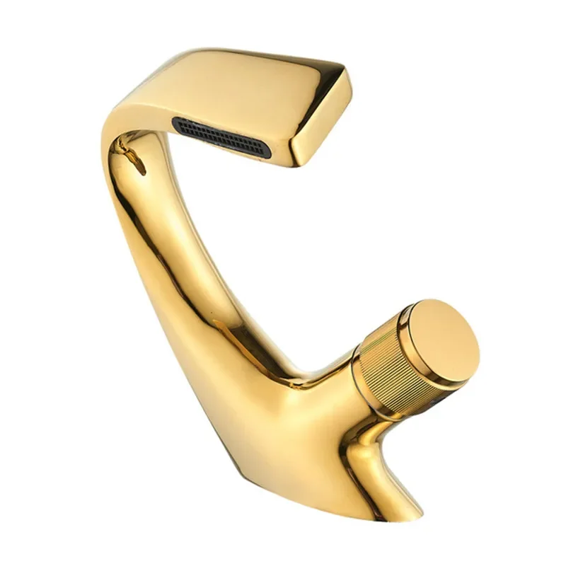 Смесители для раковины Черный хром Смеситель с водопадом ванной комнаты Горячая