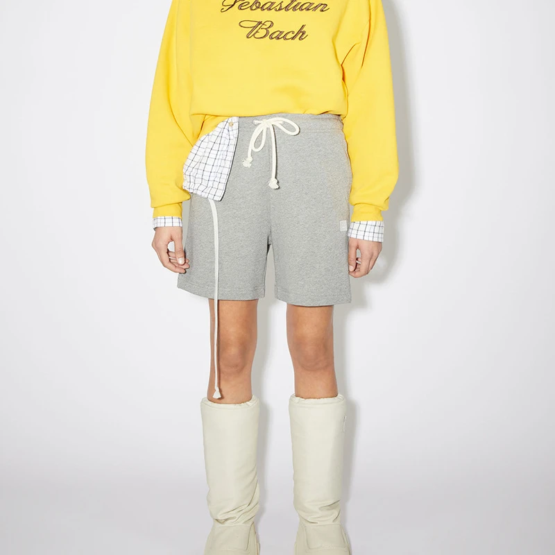 

Весна-лето 2023, новые спортивные штаны на шнуровке, Хлопковые женские шорты с эластичным поясом