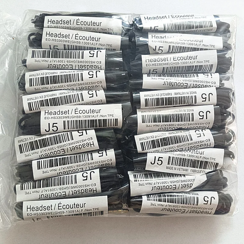 10 шт./лот AAAA J5 гарнитура наушники-вкладыши наушники с микрофоном для телефонов
