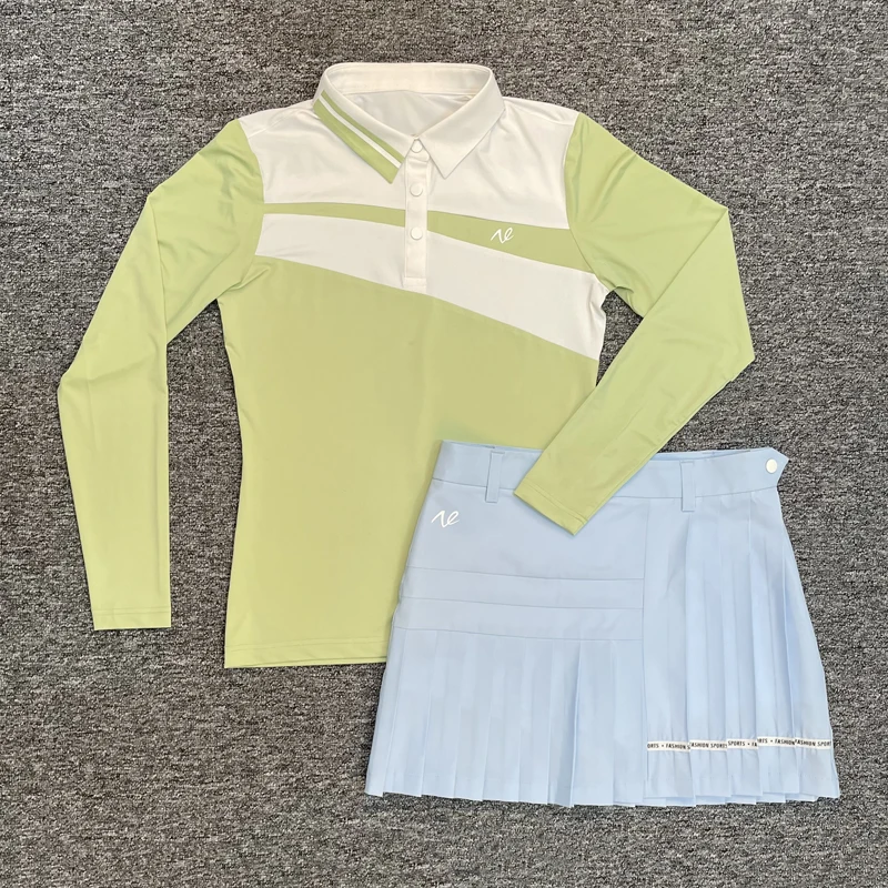 

Netls Golf spring and summer contrast lace women's sunscreen long sleeve quick drying Sports Top comfortable and fashionable