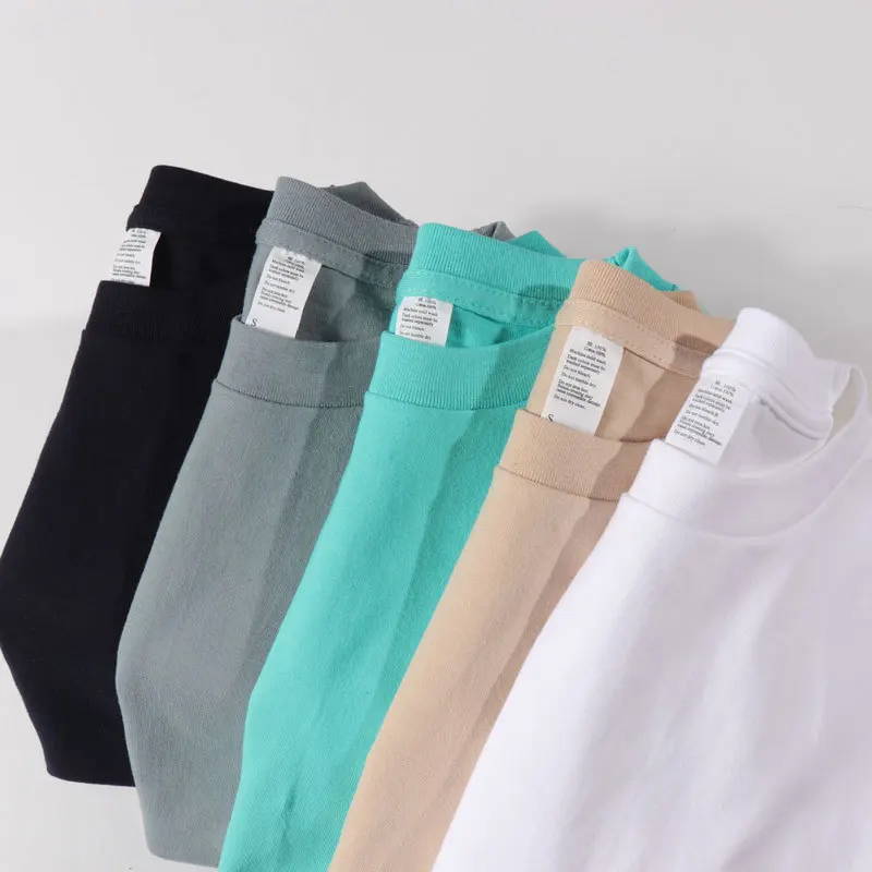 

Cotton T Shirt Women Long Sleeve 250G Solid Color O Neck Tops And Tees Classic Style Casual Tshirts For Ladies XS-XXL Botique