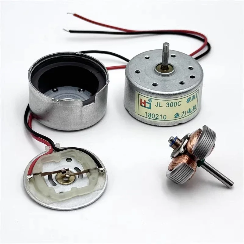 Фото RK-300C-13250 Mini 300 электродвигатель постоянного тока 3 в 3,7 в 5 в 6 в 12000 об/мин, высокоскоростной микро 24 мм, Круглый Шпиндельный двигатель «сделай сам», модель солнечной энергии №4