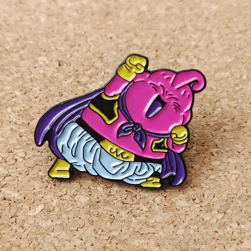Dragon Ball аниме фигурка Majin Buu металлическая брошь одежда воротник булавка украшение