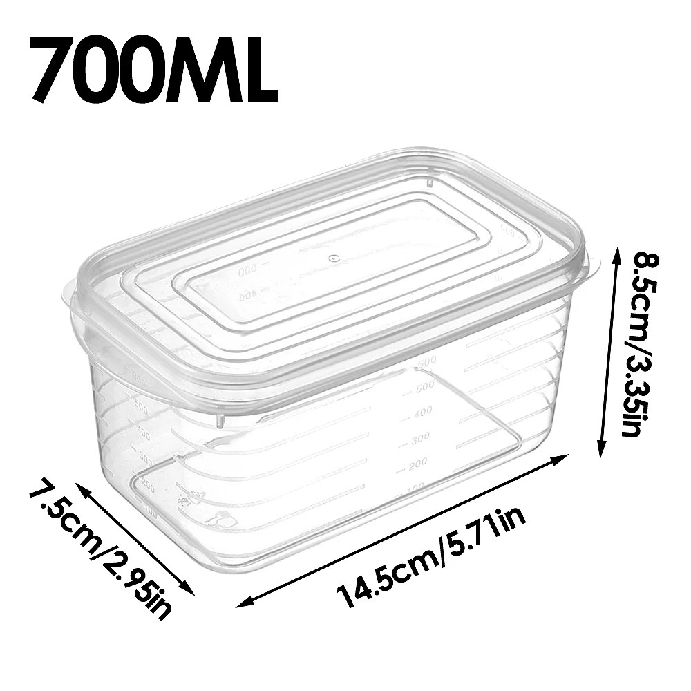 

Прозрачные контейнеры для хранения 700 мл, набор из 10 штук