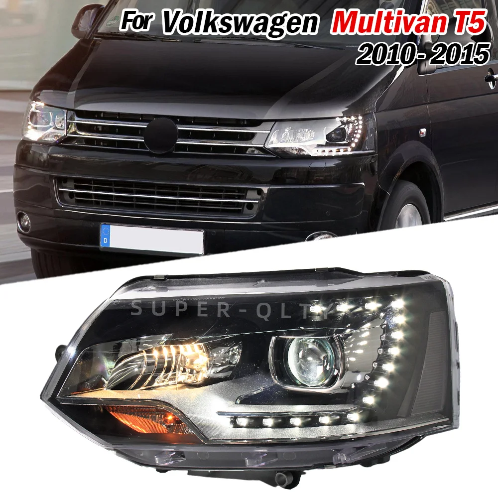 Фары DEPO для VW Multivan T5 светодиодные фары 2010-2015 T6 DRL указатель поворота дальний свет