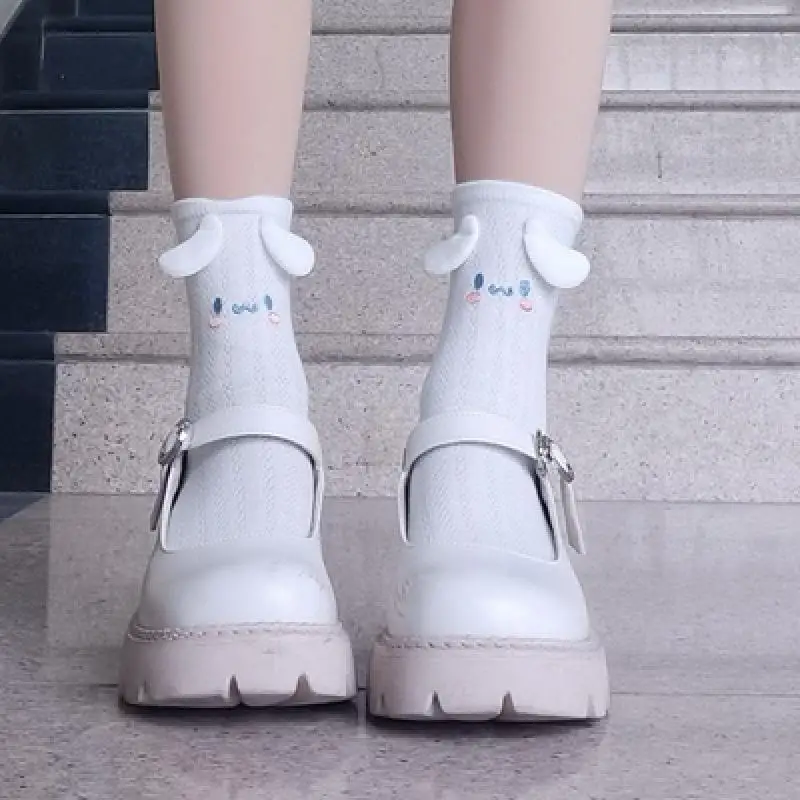 

Носки Sanrio тонкие до середины икры для девочек, милые удобные дышащие, в стиле каваи, Лолита, коричная Лолита, летние