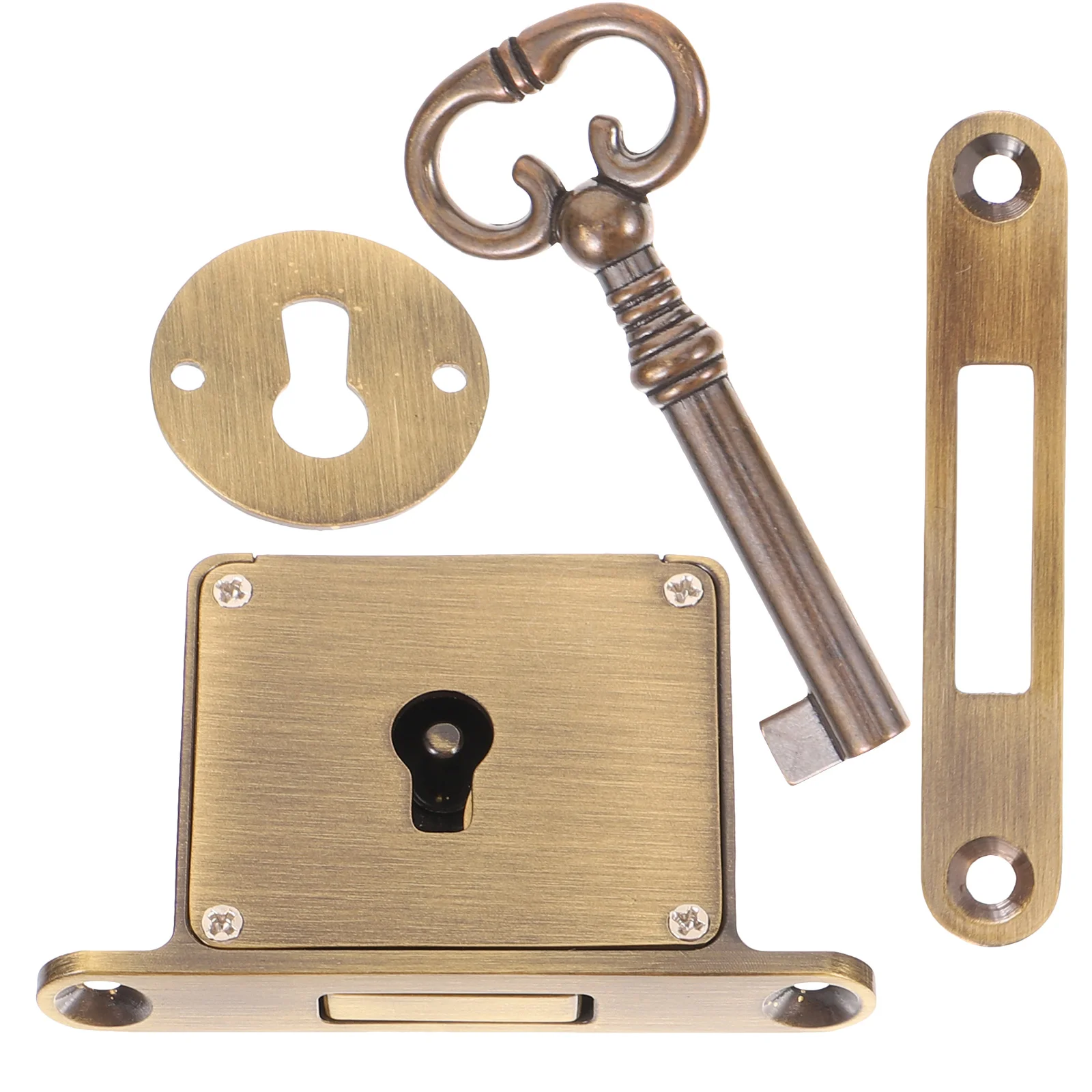

Drawer Lock Locks Drawers Retro Built-in Security Cabinet Door Brass Metal File